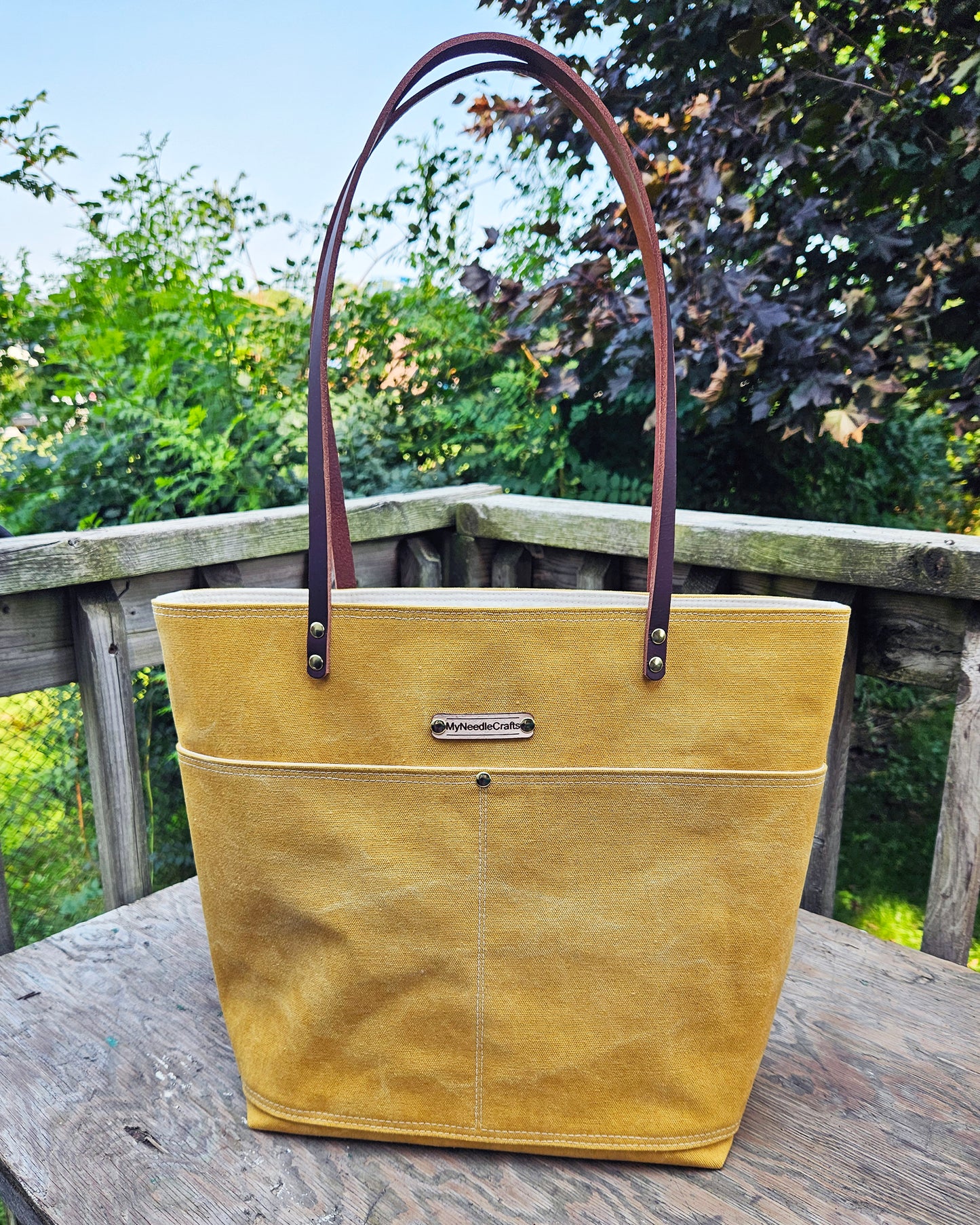 Canvas Tote in Honey Mustard
