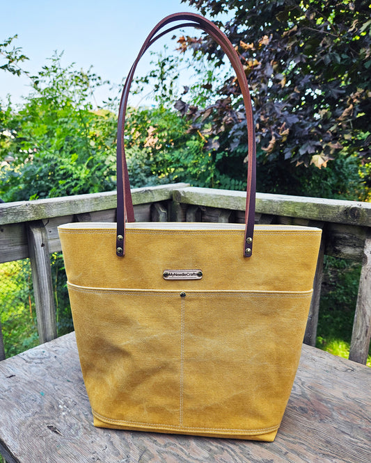 Canvas Tote in Honey Mustard