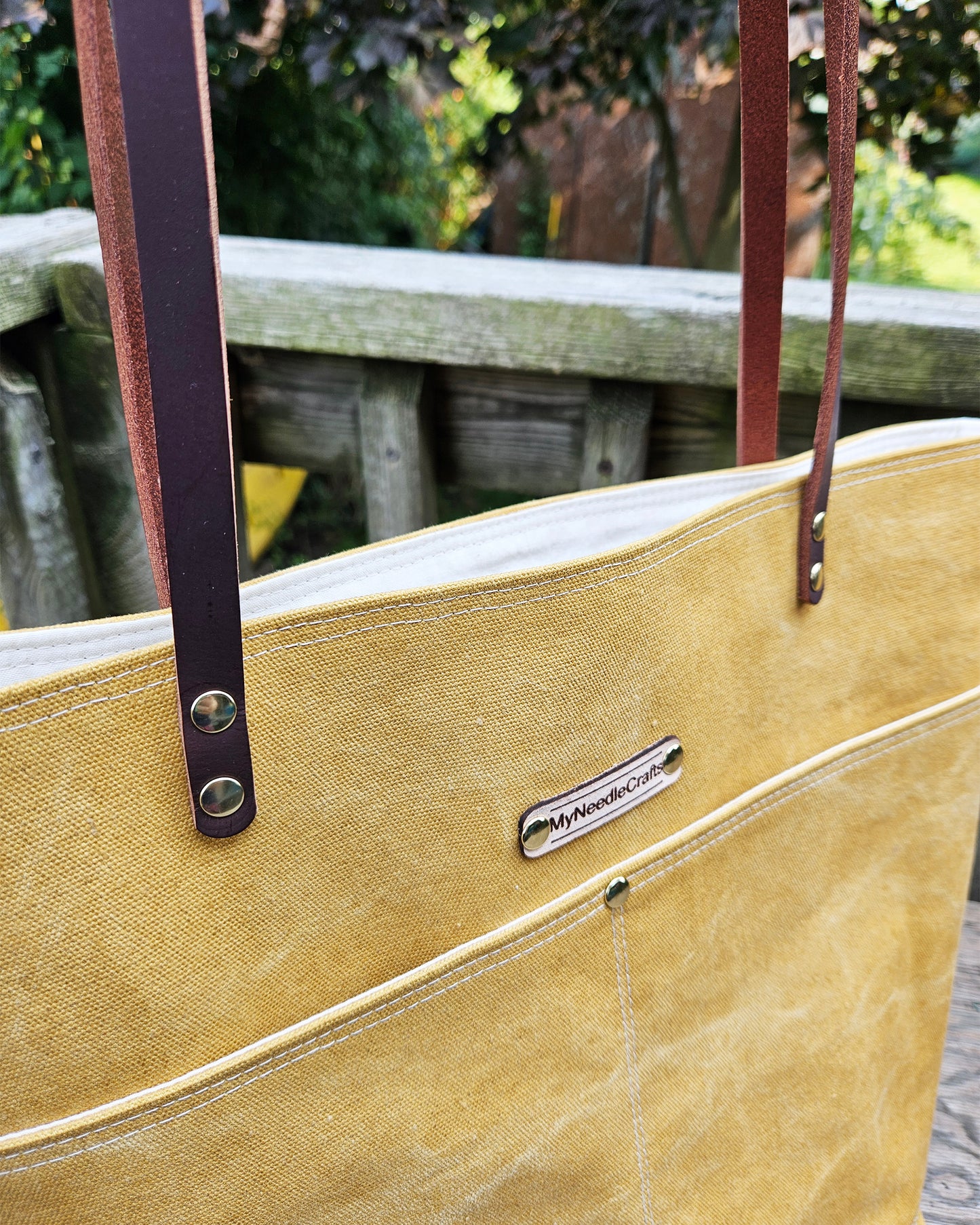 Canvas Tote in Honey Mustard