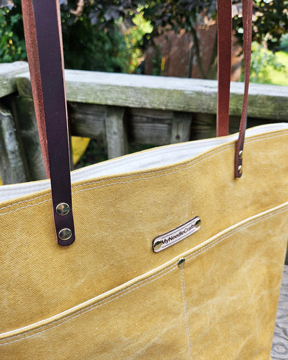 Canvas Tote in Honey Mustard