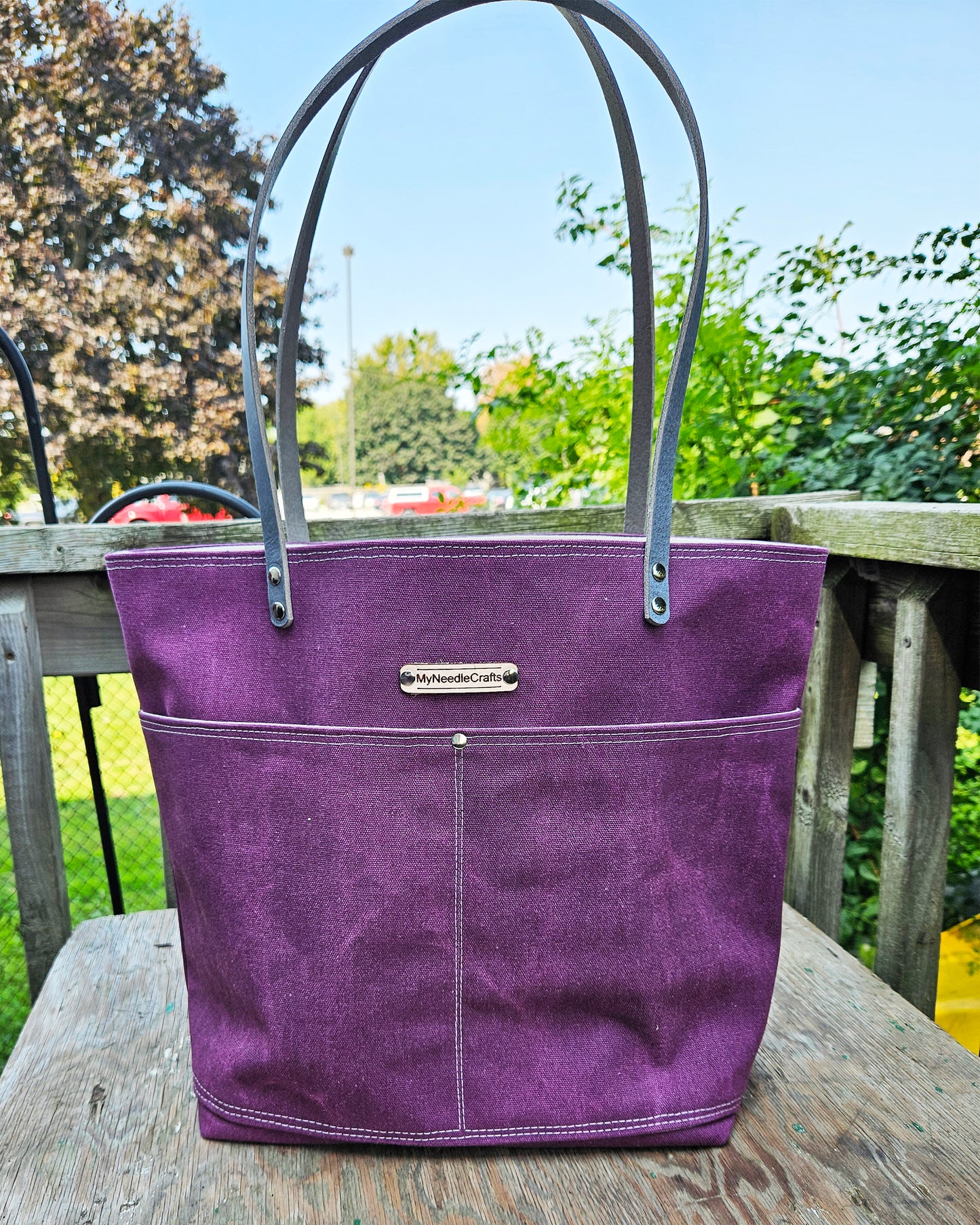 Canvas Tote in Night Shade