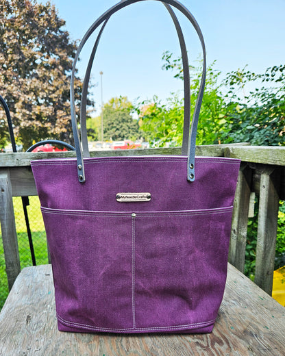 Canvas Tote in Night Shade