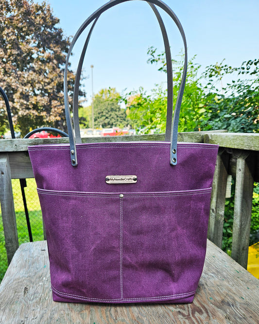 Canvas Tote in Night Shade