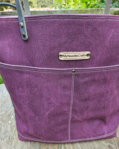 Canvas Tote in Night Shade