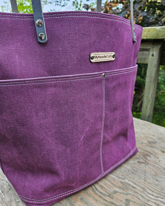 Canvas Tote in Night Shade