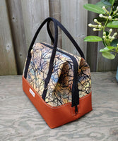 Autumn Sunset Print Knit Night Bag