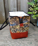 Autumn Sunset Print Knit Night Bag