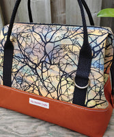 Autumn Sunset Print Knit Night Bag