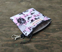 Sheep on pink Mini Pouch