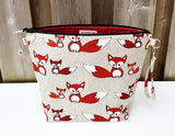 Fox print Shawl Size Wedge Bag