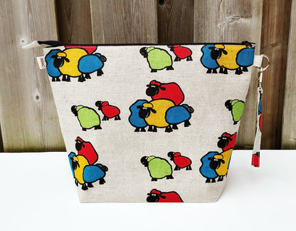 Colourful Sheep print Shawl Size Wedge Bag