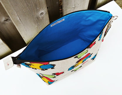 Colourful Sheep print Shawl Size Wedge Bag