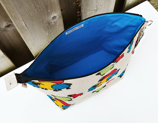 Colourful Sheep print Shawl Size Wedge Bag