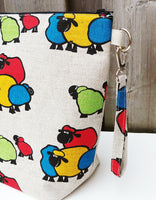 Colourful Sheep print Shawl Size Wedge Bag