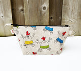 Chicken Print Zippered Pouch for Knitting Notions