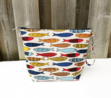 Colourful Fish print Shawl Size Wedge Bag