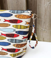 Colourful Fish print Shawl Size Wedge Bag