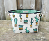 Cactus Print Sock Size Wedge Bag