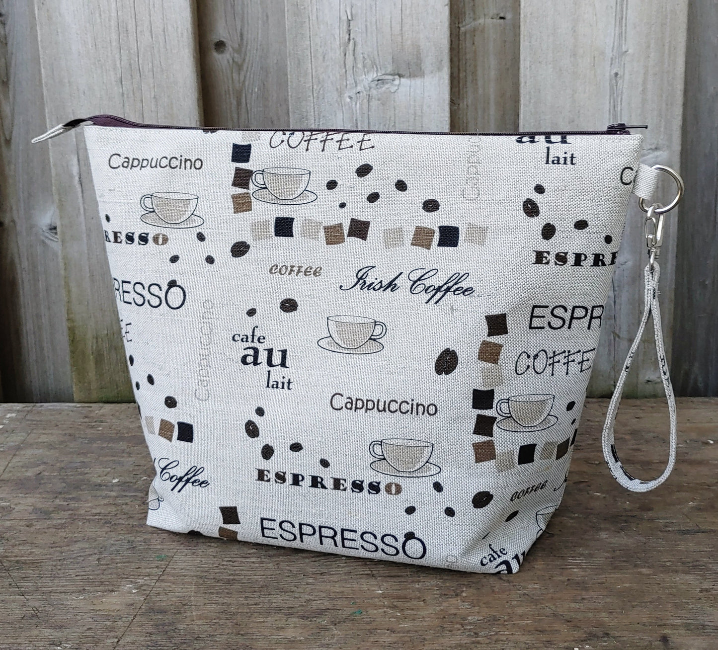 Coffee Print Shawl Size Wedge Bag