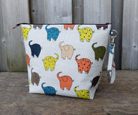 Elephant Print Shawl Size Wedge Bag