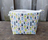 Bird House Print Sock Size Wedge Bag