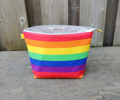 Pride Rainbow Sock Size Wedge Bag