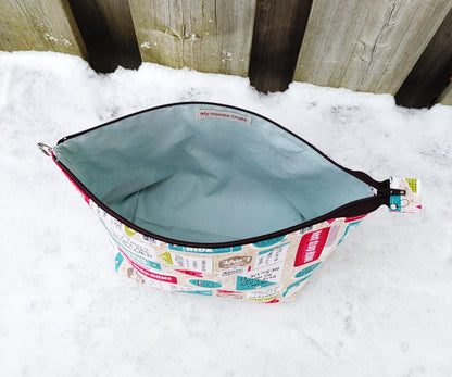 Rescue Pet Print Sock Size Wedge Bag