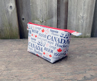 Canada theme print Zippered Pouch for Knitting Notions
