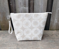 White Circles print Shawl Size Wedge Bag